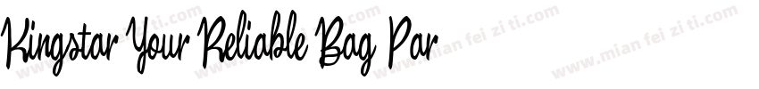 Kingstar Your Reliable Bag Partner字体转换